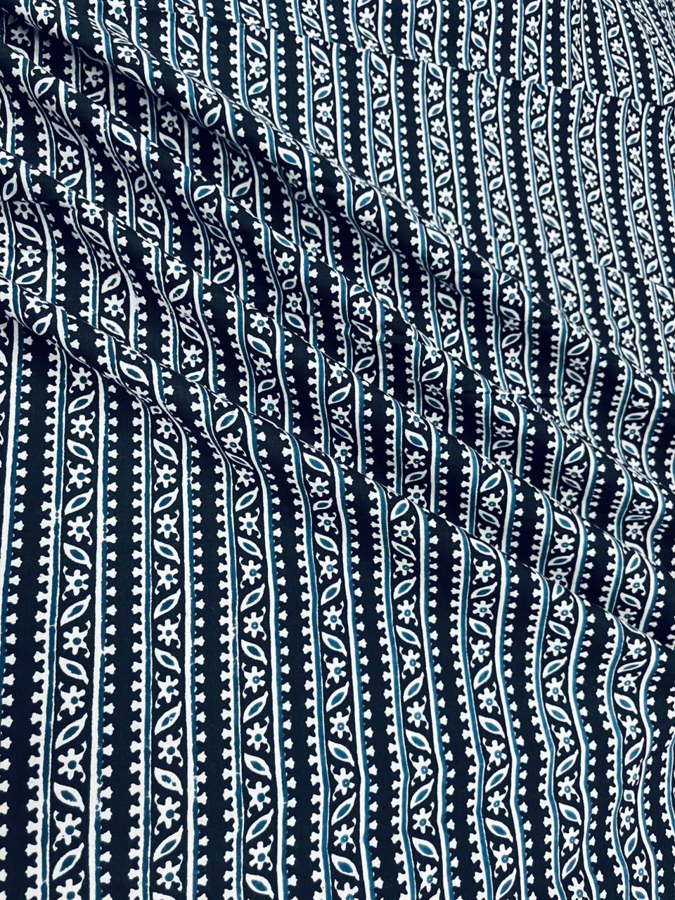 Neel Rekha Ethnic Stripe Pure Cotton Fabric