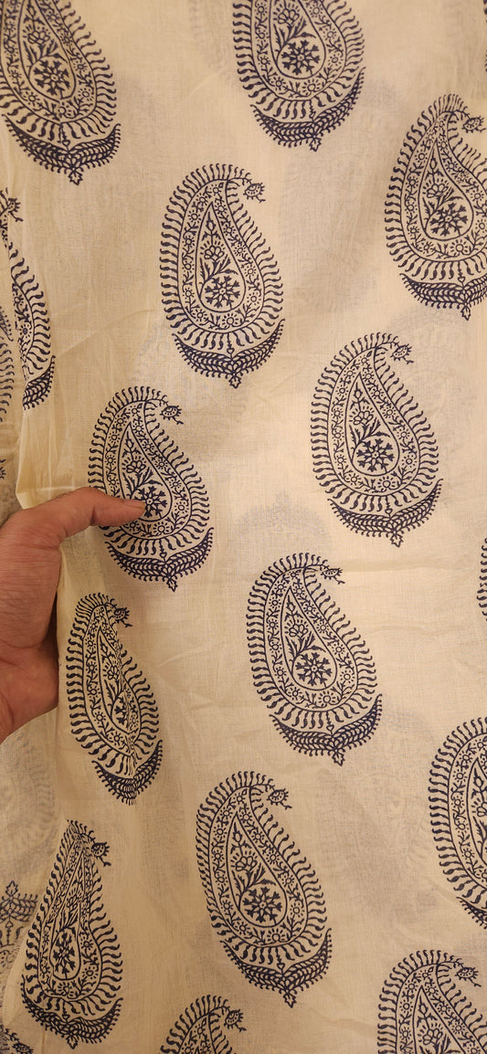 Royal Kairi Block Print Mal Cotton Fabric