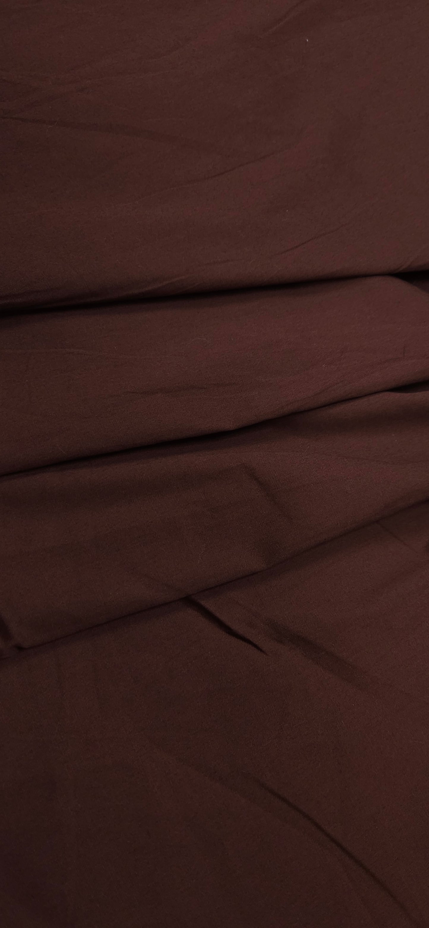 Coffee Brown Cotton Lycra Fabric 44 Inch
