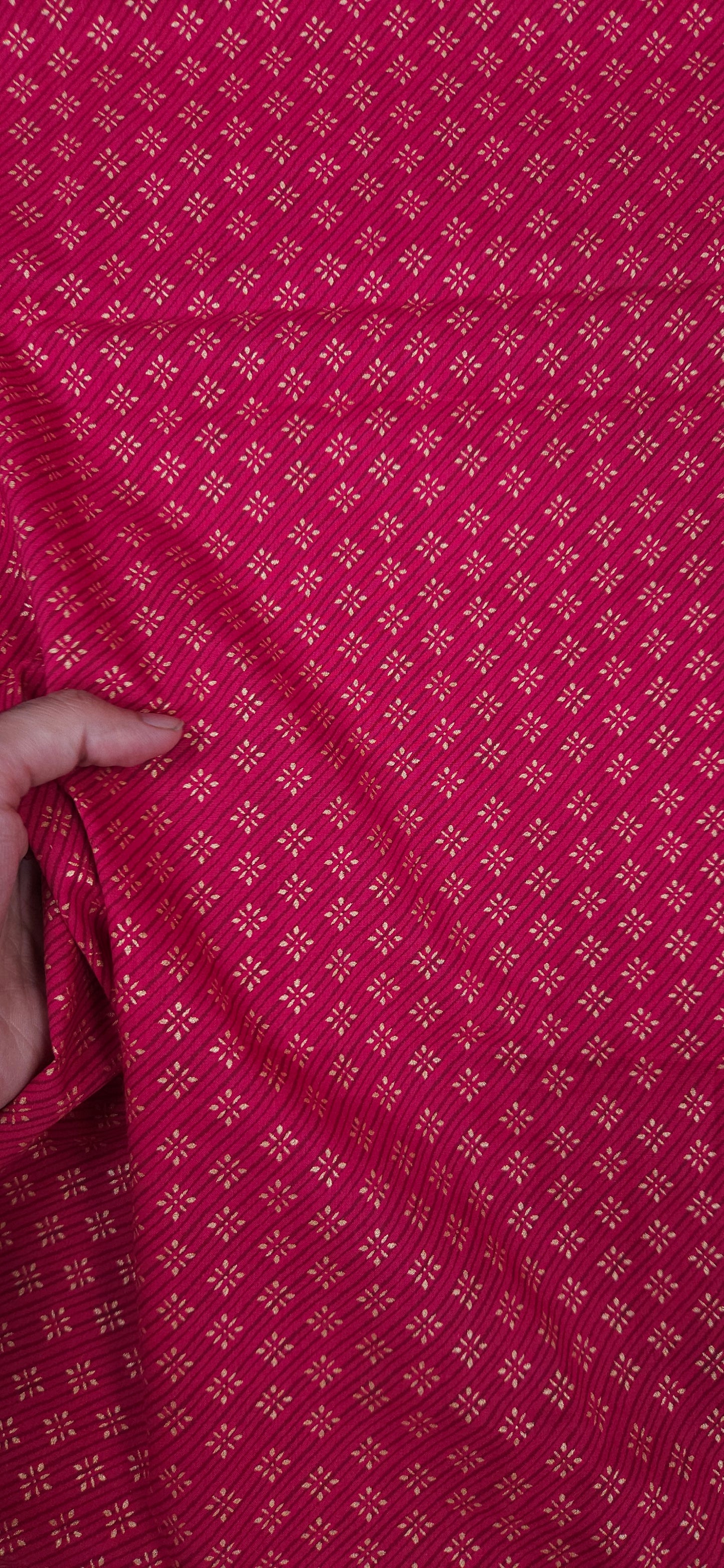 Pink Royal Bloom Cotton Fabric