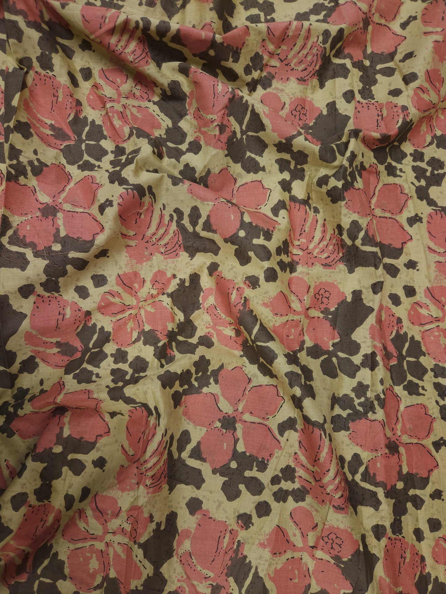Premium Abstract Floral Cotton Fabric