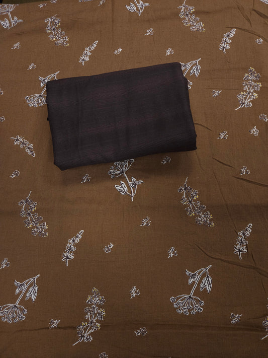 Premium Cotton Kurta Material with Solid Cotton Bottom
