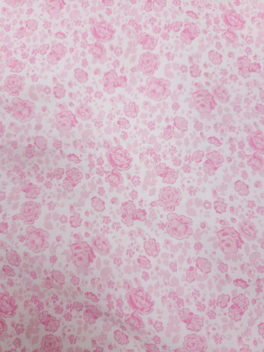 Blush Bloom Poplin Cotton Schiffli Fabric