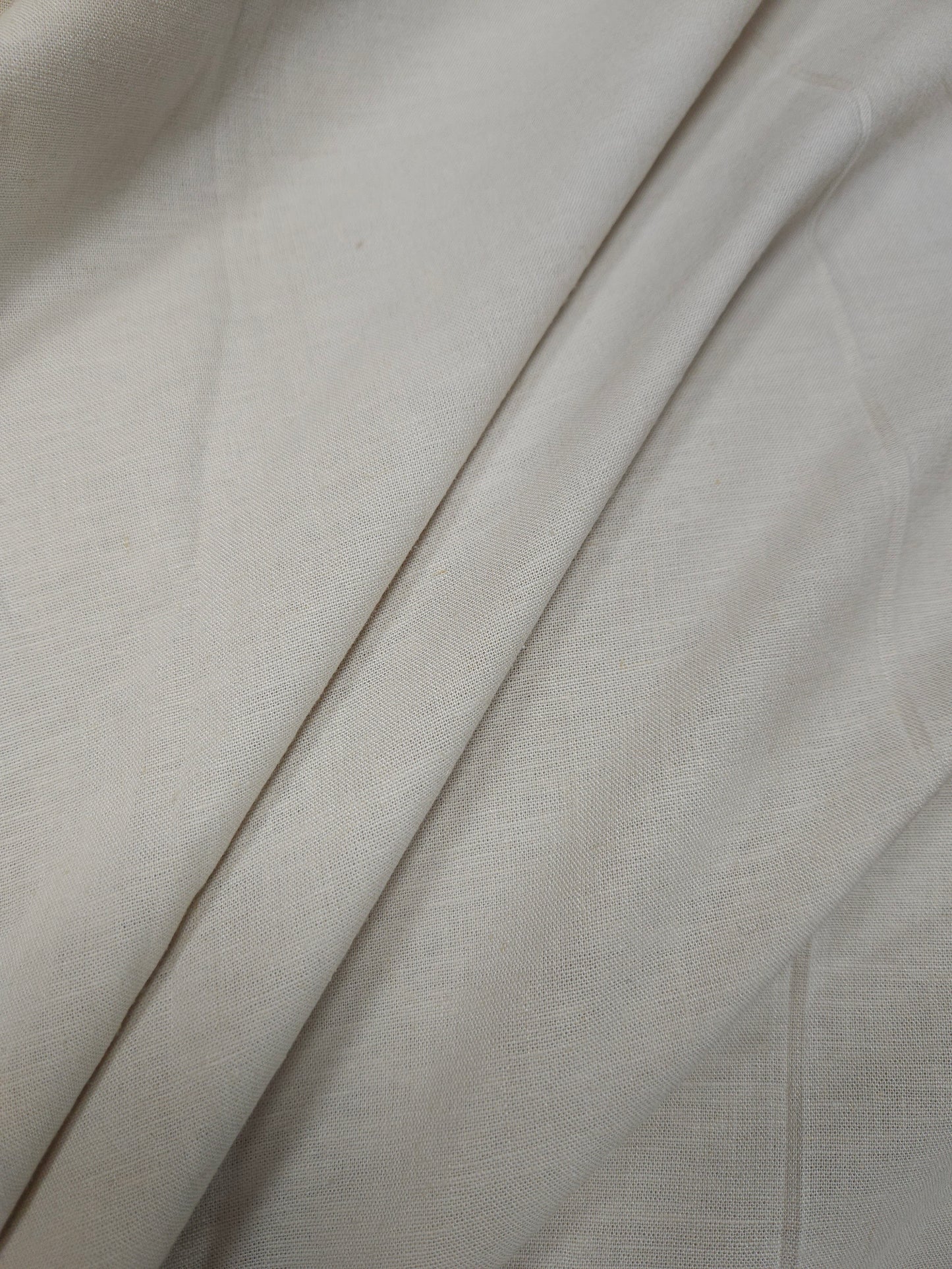 Premium Ivory Linen Cotton Fabric
