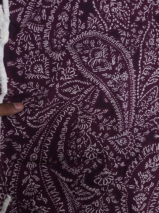 Premium Batik Printed Cotton Suit Set with Plain Bottom
