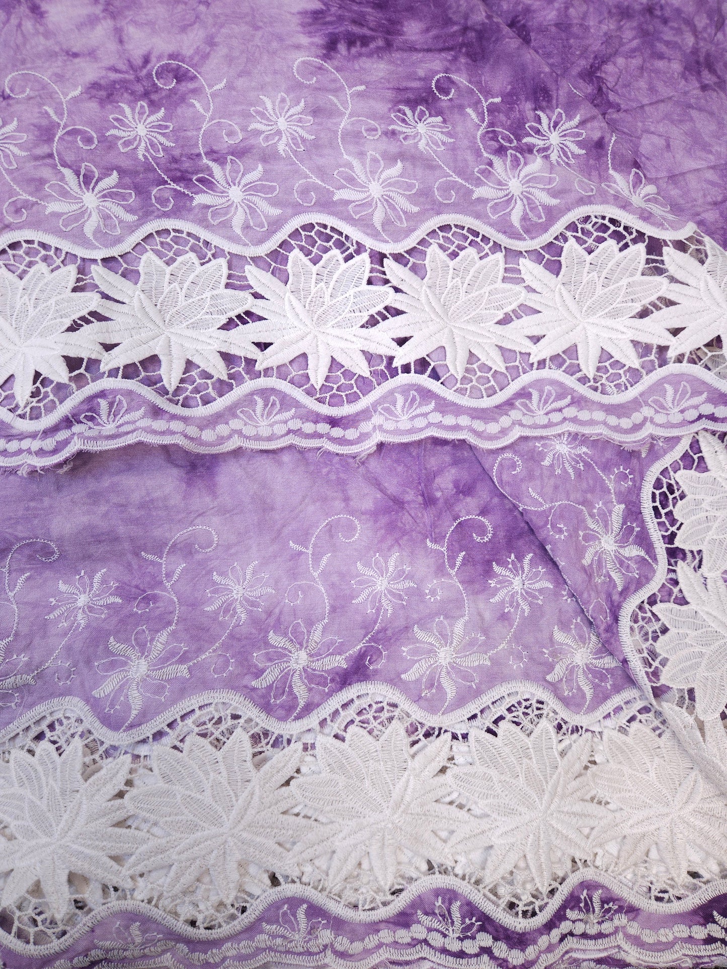 Lavender Tie Dye Modal Rayon Fabric
