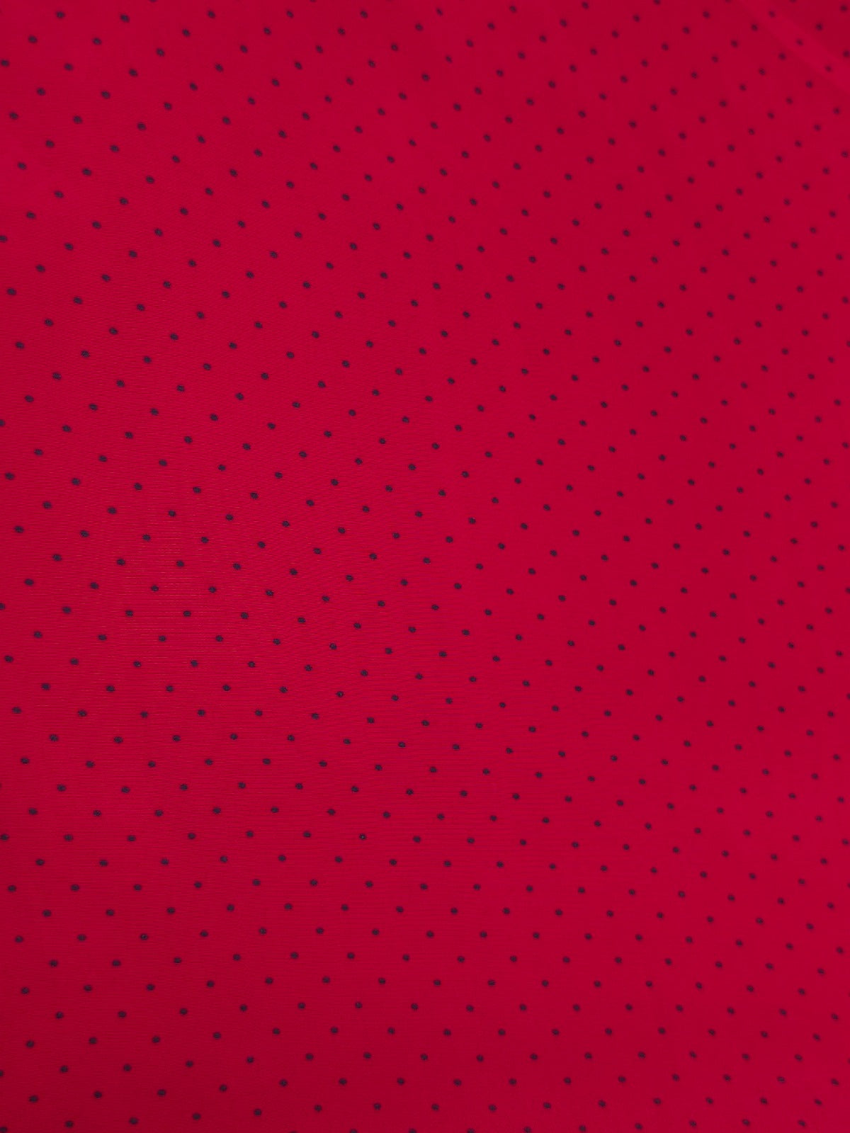 Premium Red Black Micro Polka Dot Crepe Fabric 60 Inch Width