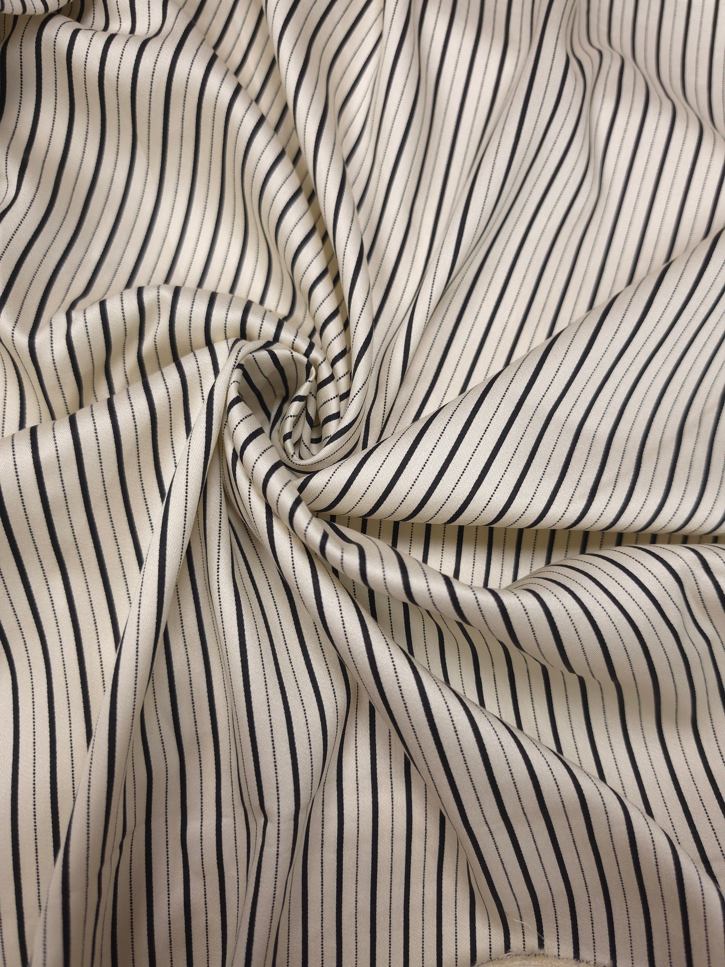 Classic Unisex Striped Modal Rayon Satin fabric