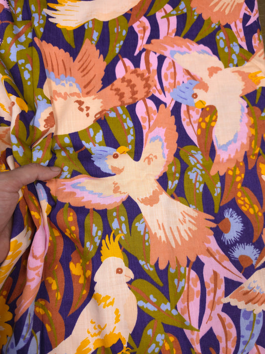 Muticolour Phoenix Printed Rayon Fabric – 44 Inch Width