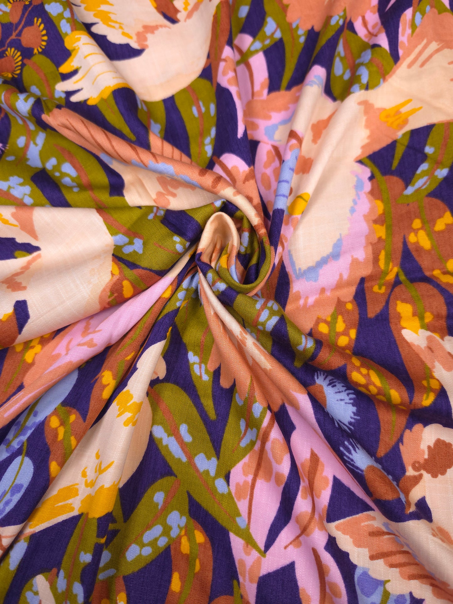 Muticolour Phoenix Printed Rayon Fabric – 44 Inch Width