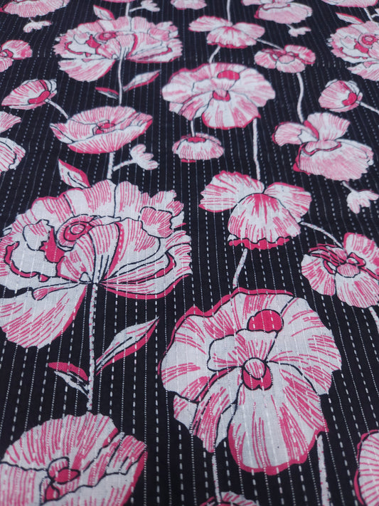 Floral Kantha Cambric Cotton