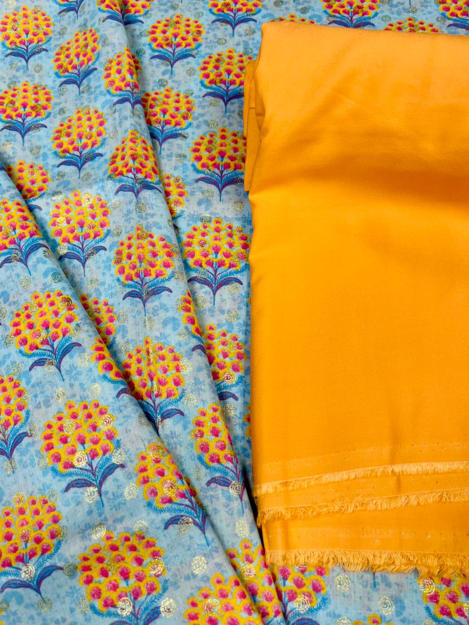 Sunshine Bloom Cotton Suit Set