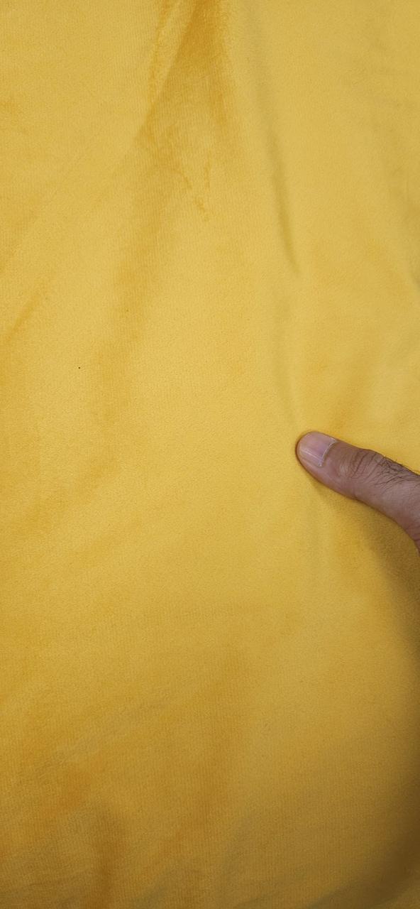 Mustard Yellow Imported Velvet Fabric