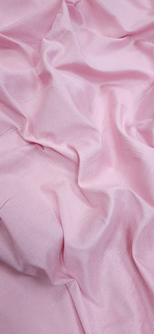Blush Pink Cotton Silk Fabric