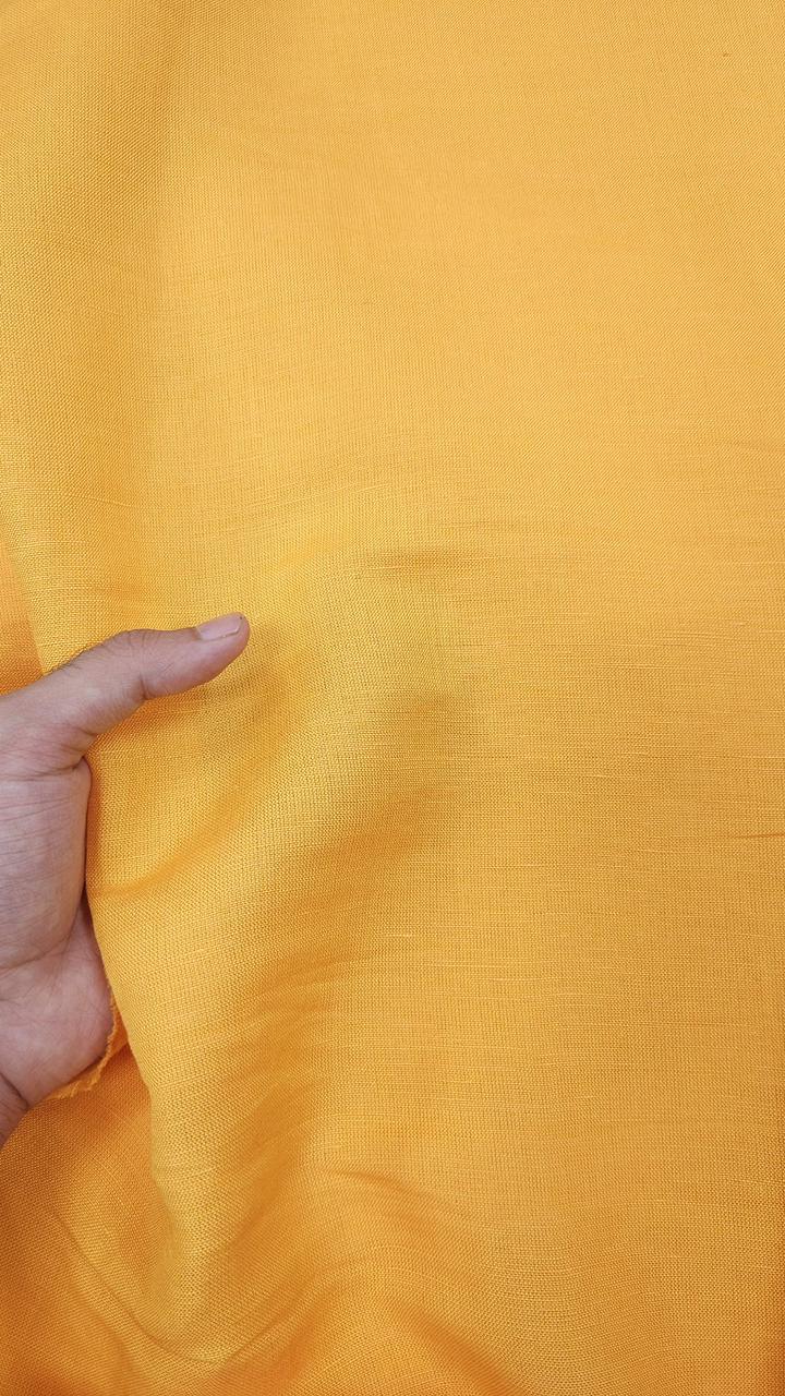 Yellow Solid Linen