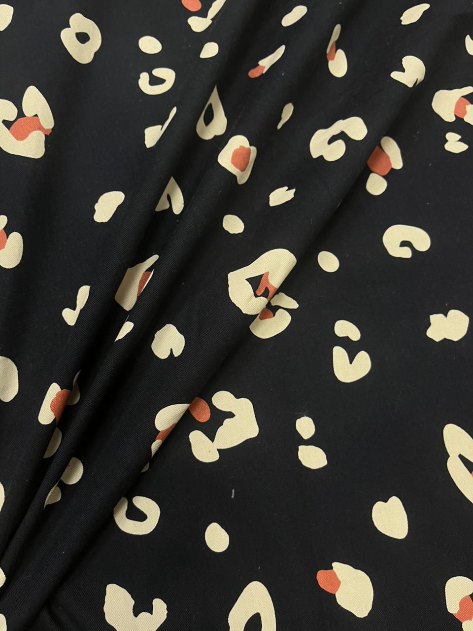 Midnight Abstract Noir Pure Cotton Fabric