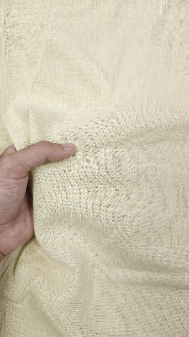 Light Beige Solid Colour Linen