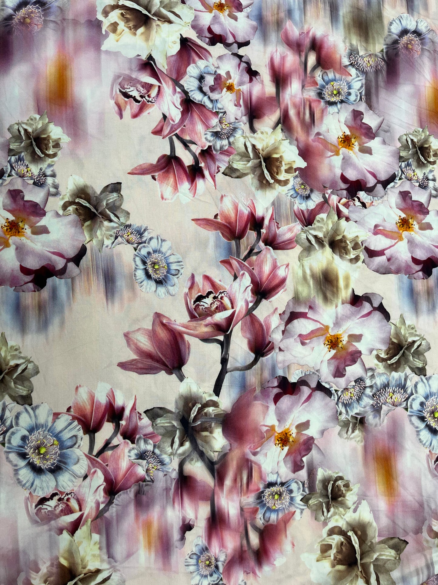 Pastel Digital Floral Rayon Print