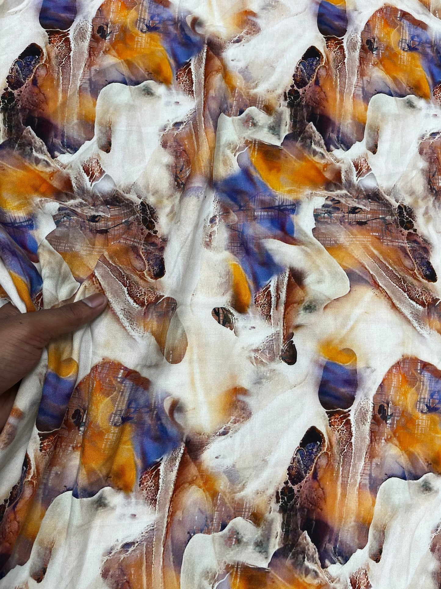 Abstract Marble Digital Print Fabric