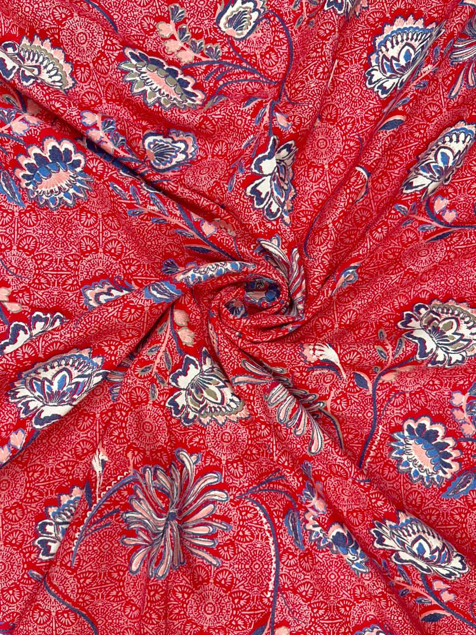 Rani Red Modal Rayon