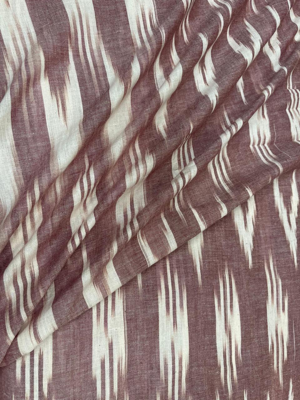 Dusty Rose Ikat Cotton Fabric