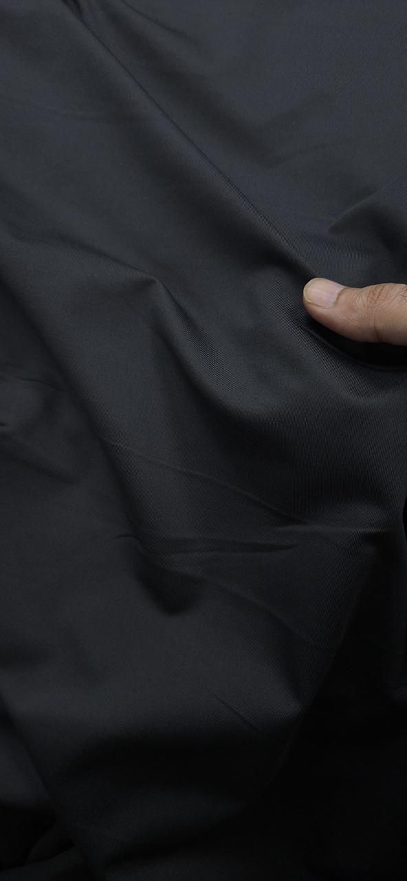 Classic Black Matte Finish Suede Colour Fabric