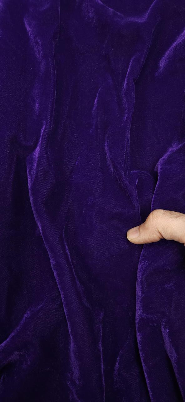 Royal Purple Micro Velvet Fabric