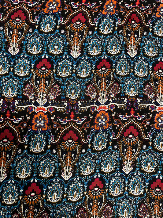 Boho Traditional Print Rayon Fabric
