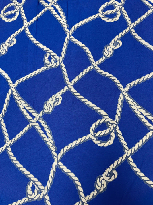 Nautical Knot Designer Premium Rayon Fabric
