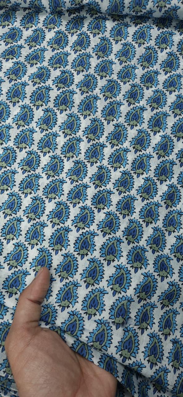 Peacock Print Cambric Cotton