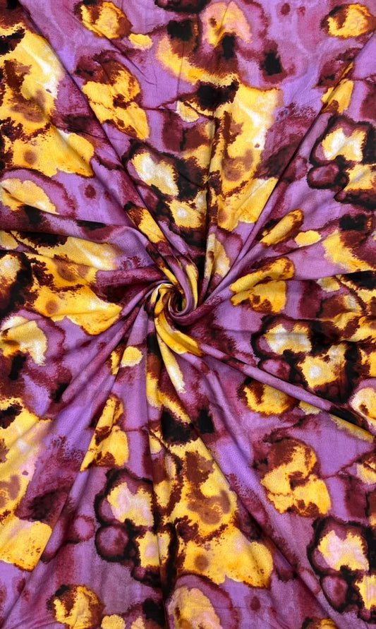 Sunset Splash Rayon Fabric