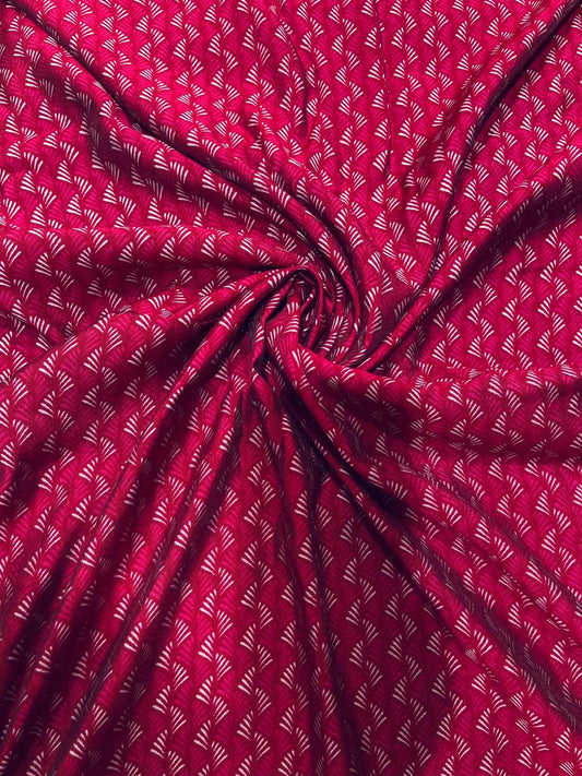 Rani Pink Small Print Muslin Fabric