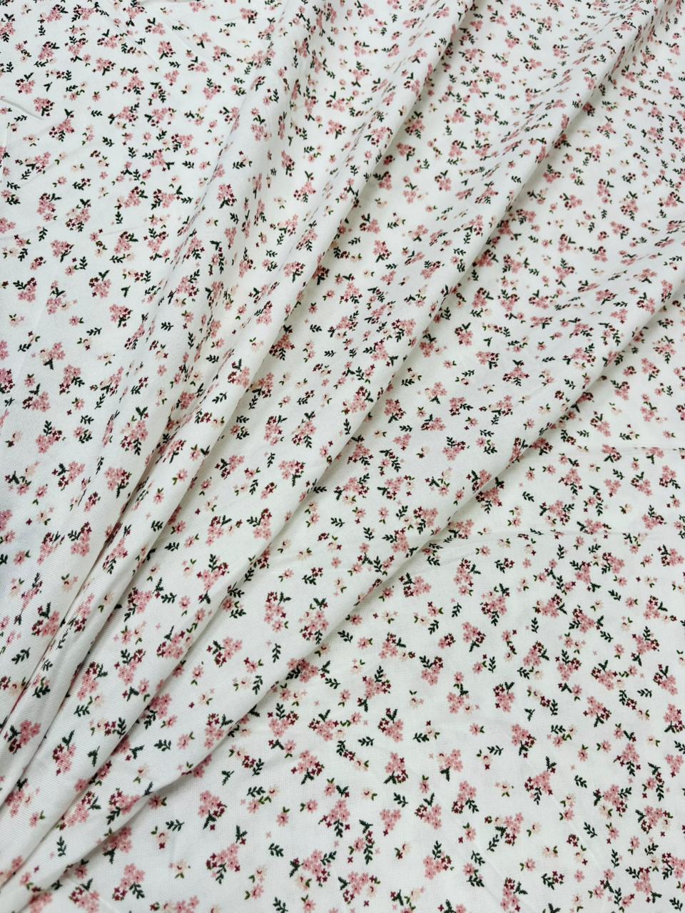 Tiny Blossom Print Rayon Fabric