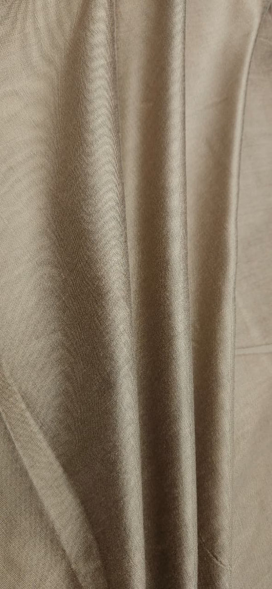 Golden Beige Cotton Silk  Fabric