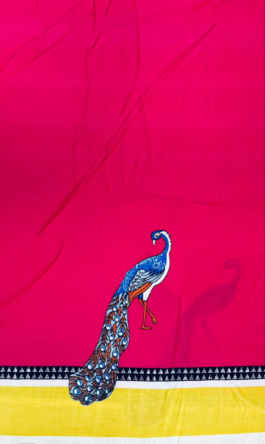 Royal Peacock Rayon Fabric