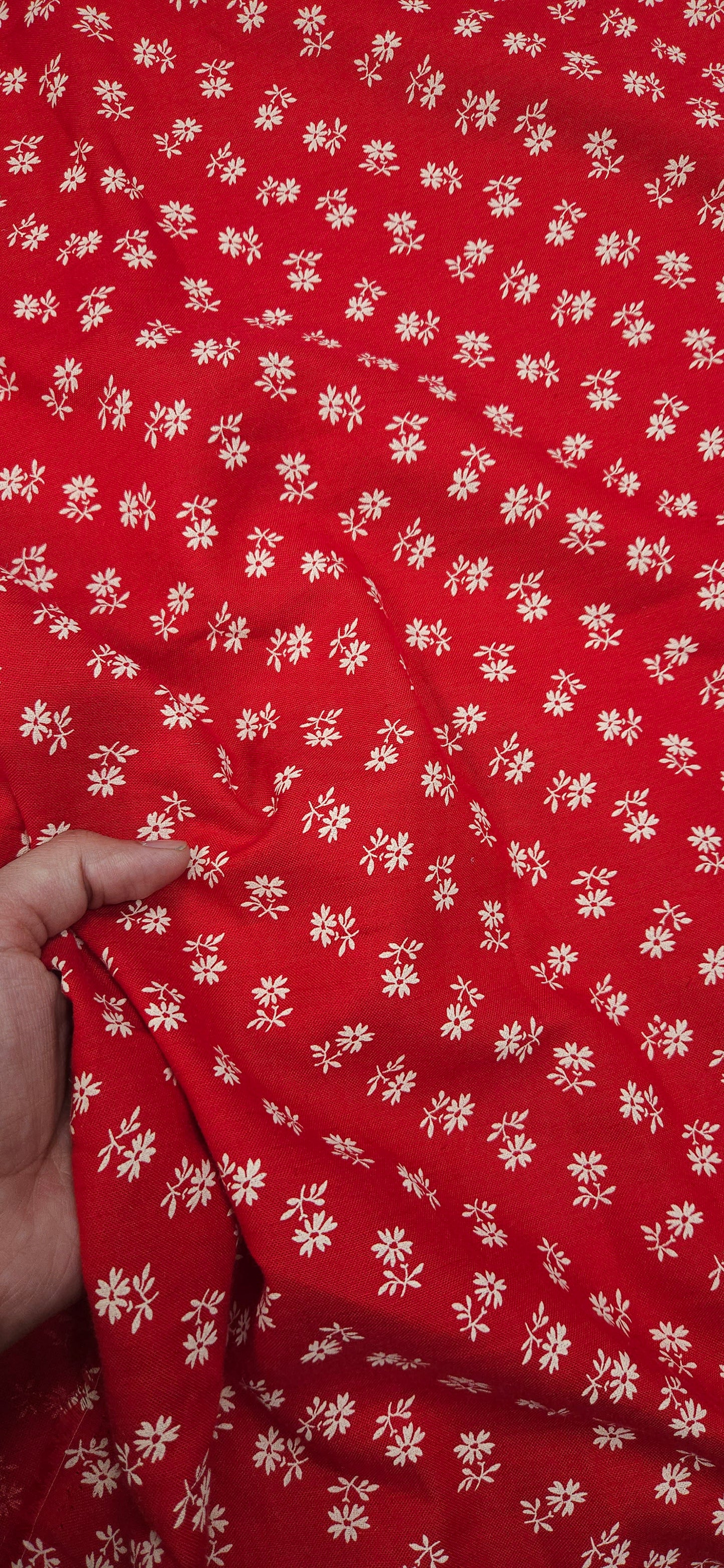 Scarlet Petal Pop Printed Linen