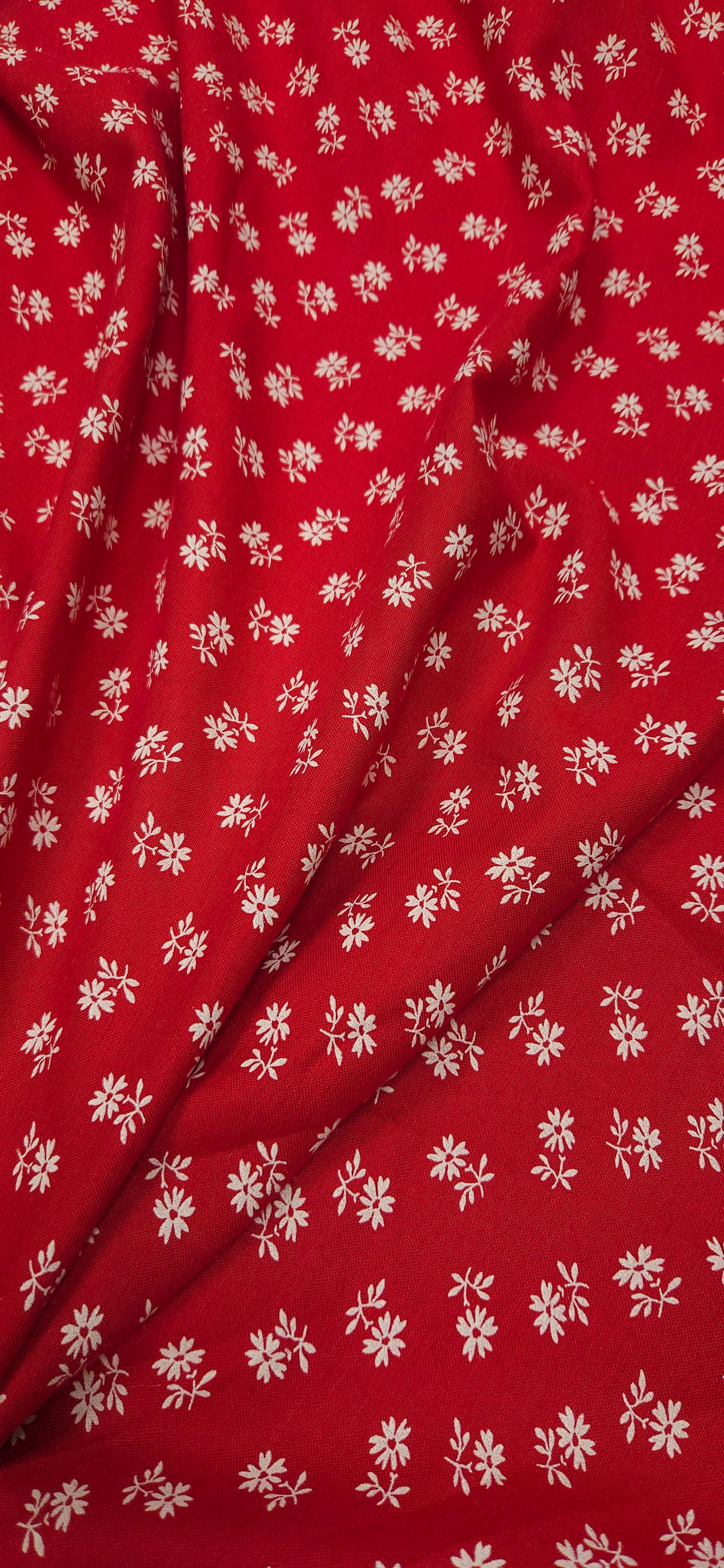 Scarlet Petal Pop Printed Linen