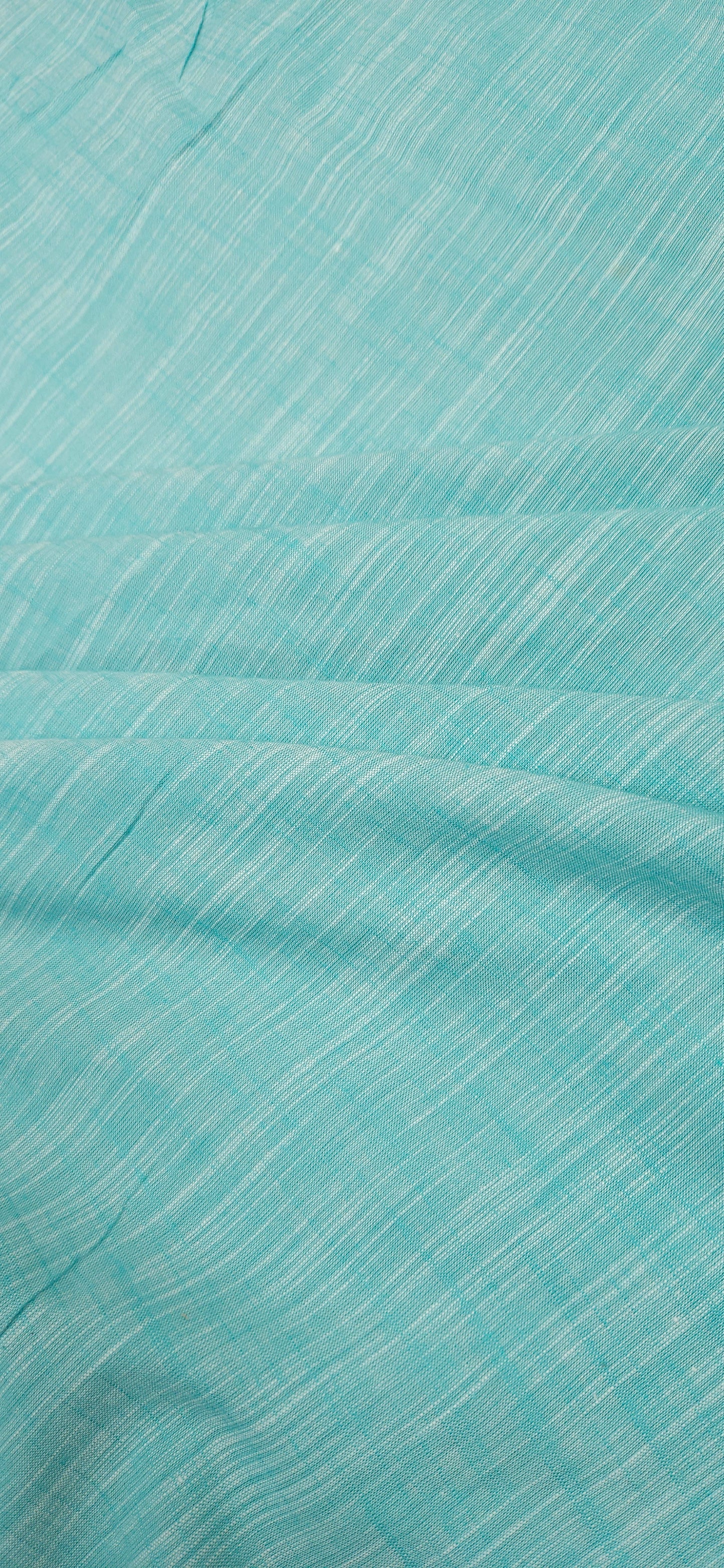 Aqua Blue Sherma Cotton Linen Fabric