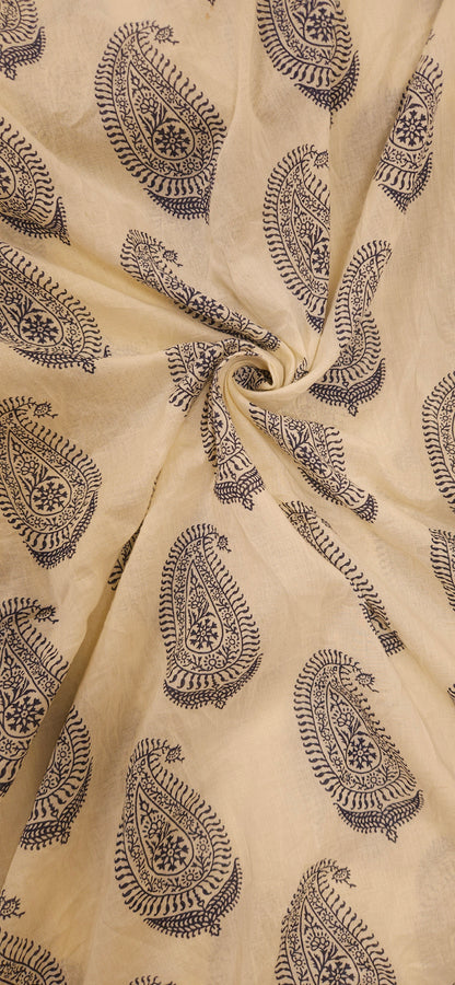 Royal Kairi Block Print Mal Cotton Fabric