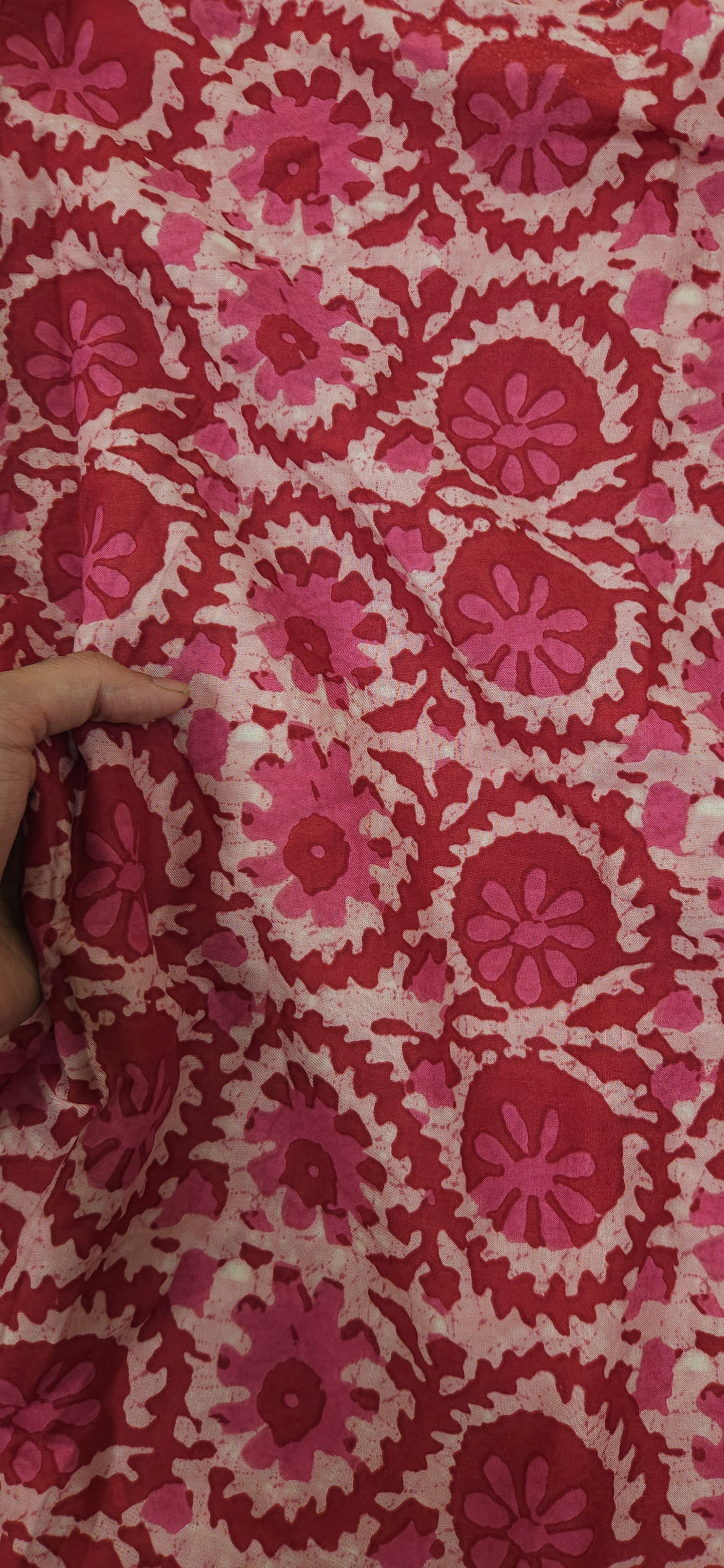 Rose Garden Floral Mal Cotton Fabric