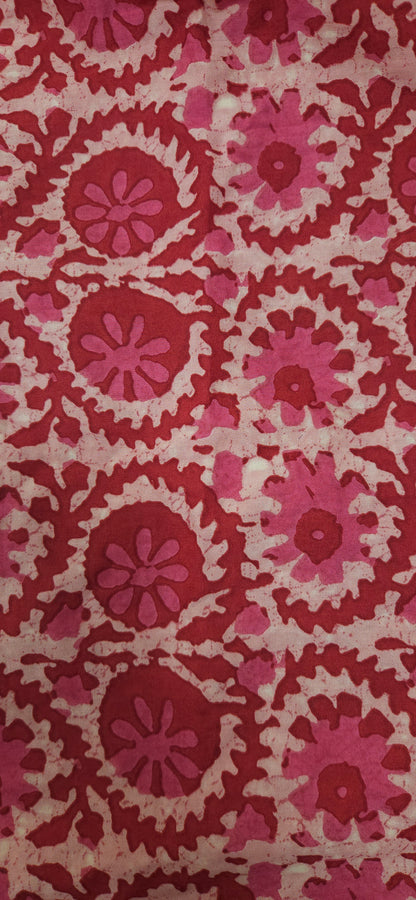 Rose Garden Floral Mal Cotton Fabric