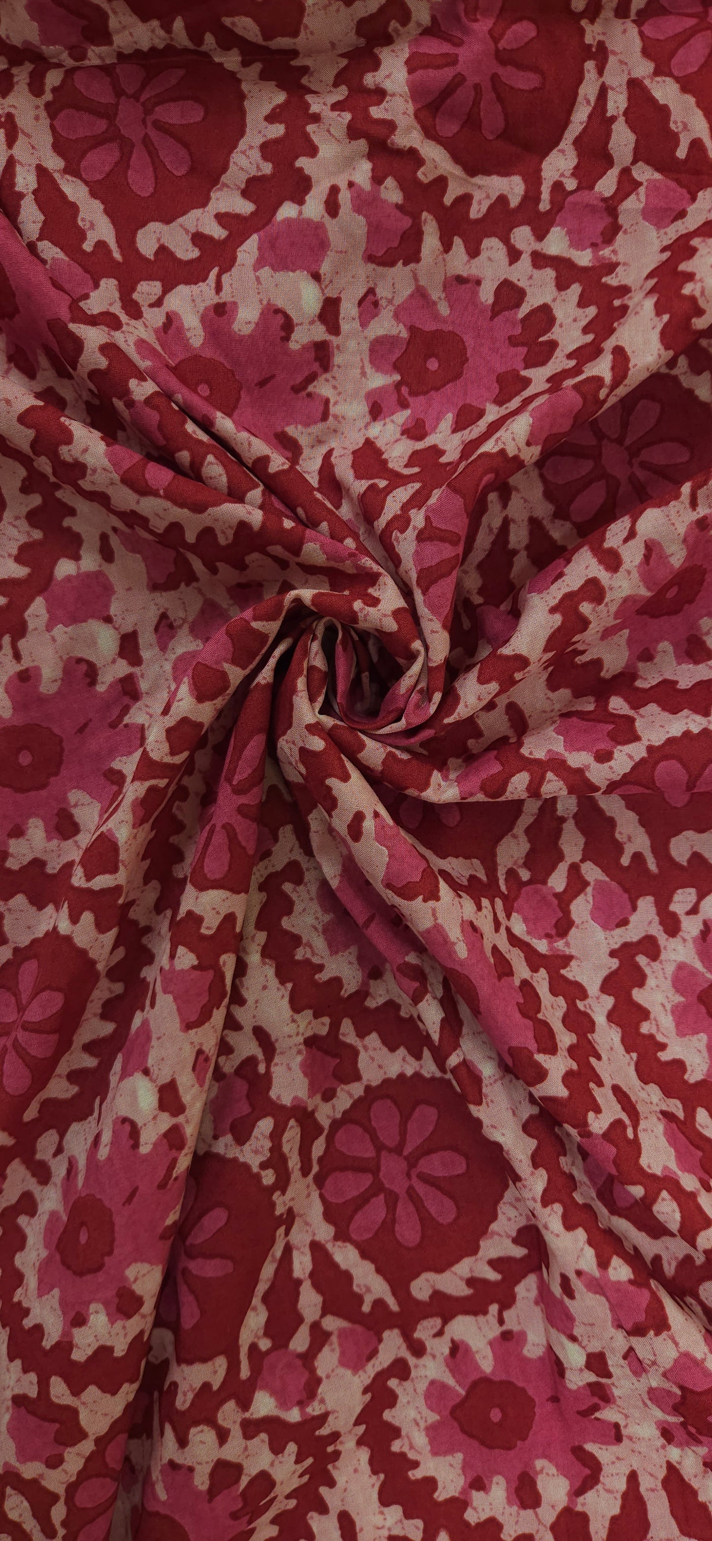 Rose Garden Floral Mal Cotton Fabric