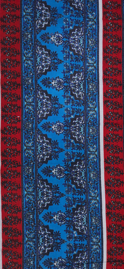 Traditional Border Print Cotton Fabric