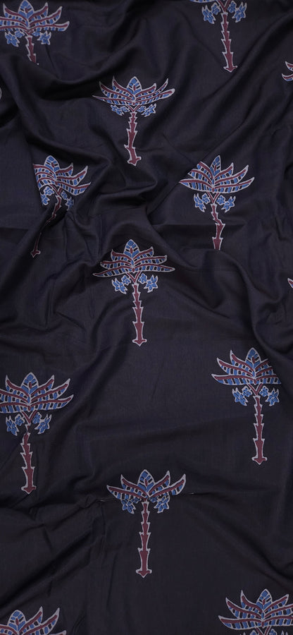 Premium Modal Cotton Ajrak Print Kurta Set with Mahrrom Mangalgiri Bottom