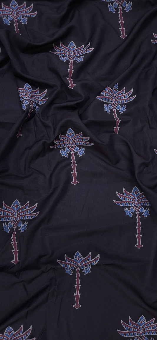 Traditional Ajrak Modal Cotton Fabric 60 Inch Width