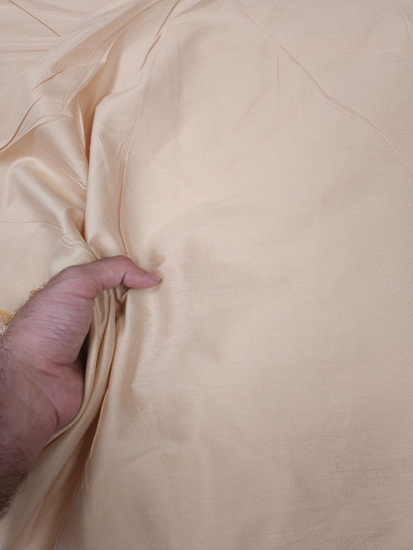 Beige Cotton Silk Suit with Pure Silk Dupatta
