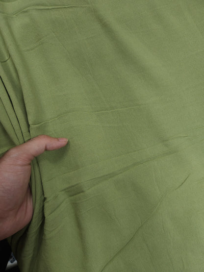 Olive Green Crepe Fabric