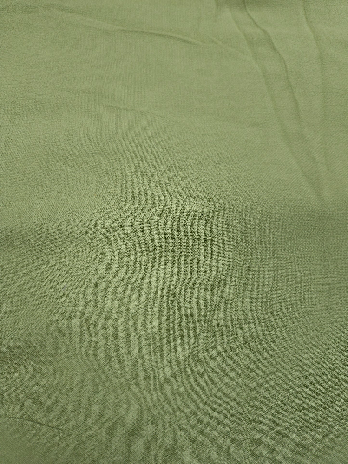 Olive Green Crepe Fabric