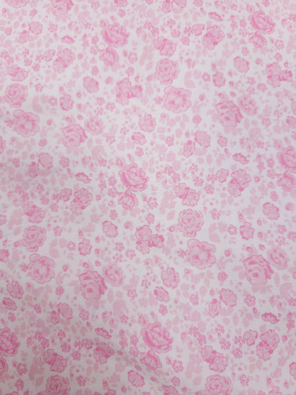 Blush Bloom Poplin Cotton Schiffli Fabric