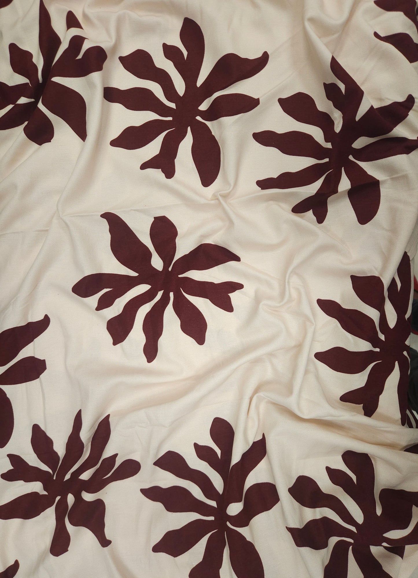 Modal Linen Statement Floral Fabric